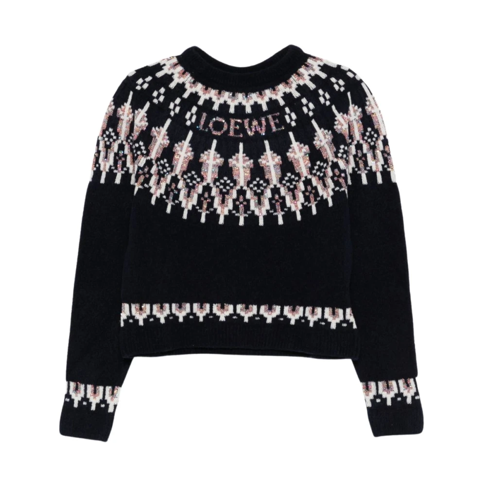 Loewe Women's Blue Sweater In Wool Blend