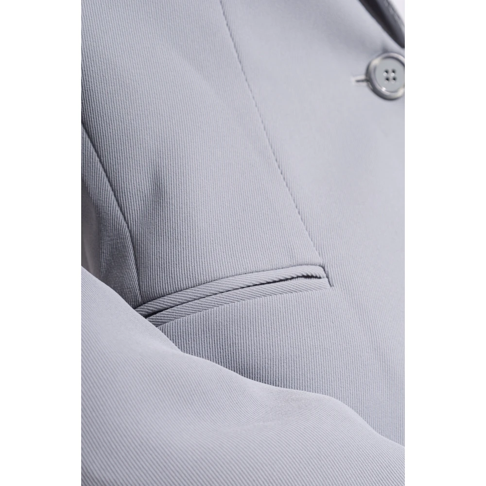 Emporio Armani Blazer met gesloten revers Gray Dames
