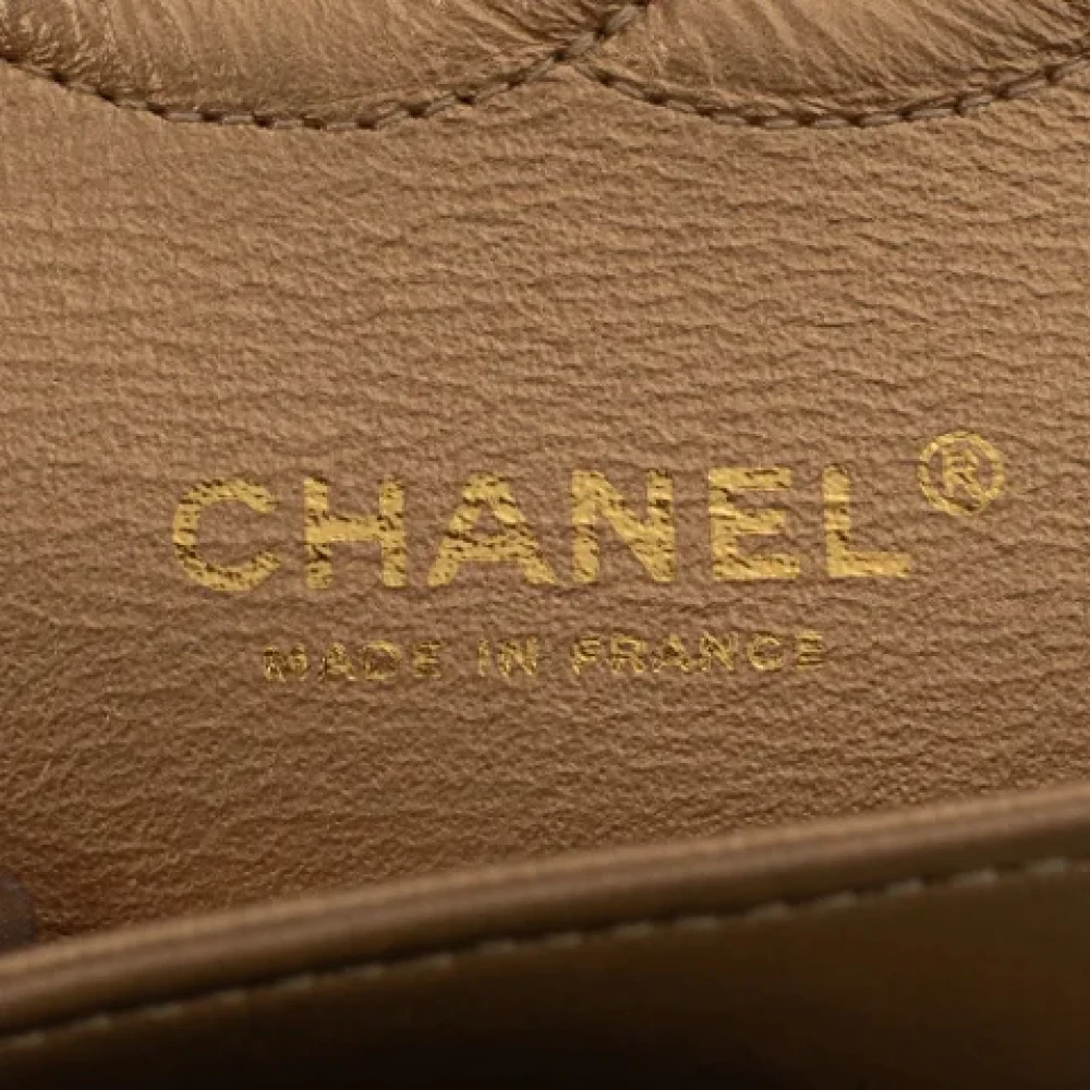 Chanel Vintage Pre-owned Leather chanel-bags Yellow Dames
