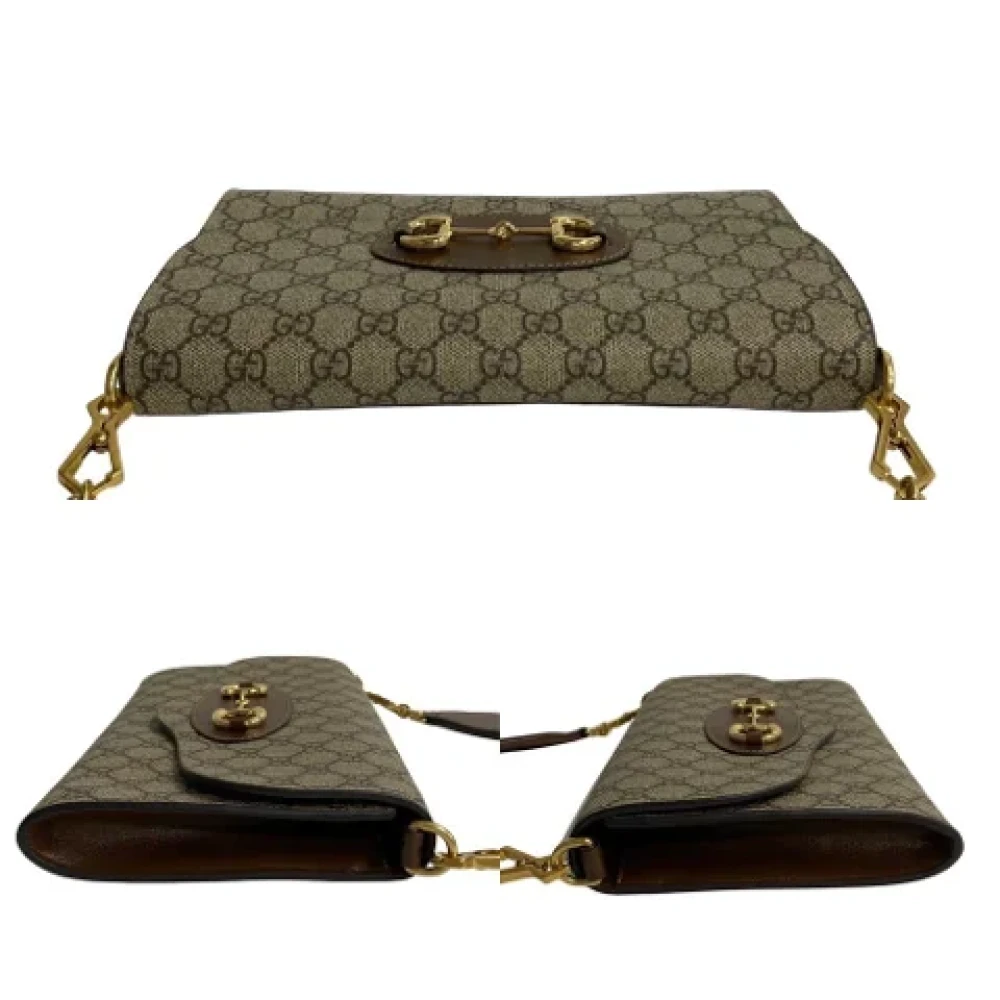Gucci Vintage Pre-owned Leather shoulder-bags Brown Dames