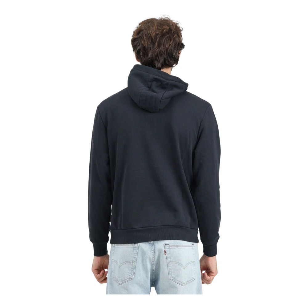 Napapijri Zwarte Half-Zip Sweater Winterstijl Black Heren