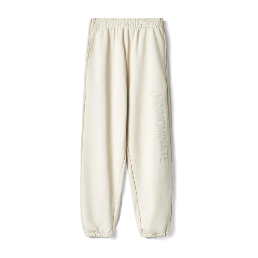 Hinnominate Felpa Sweatpants met Flock Logo White Dames