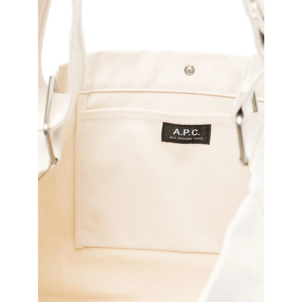 A.p.c. Witte Schoudertas met Logoprint White Dames