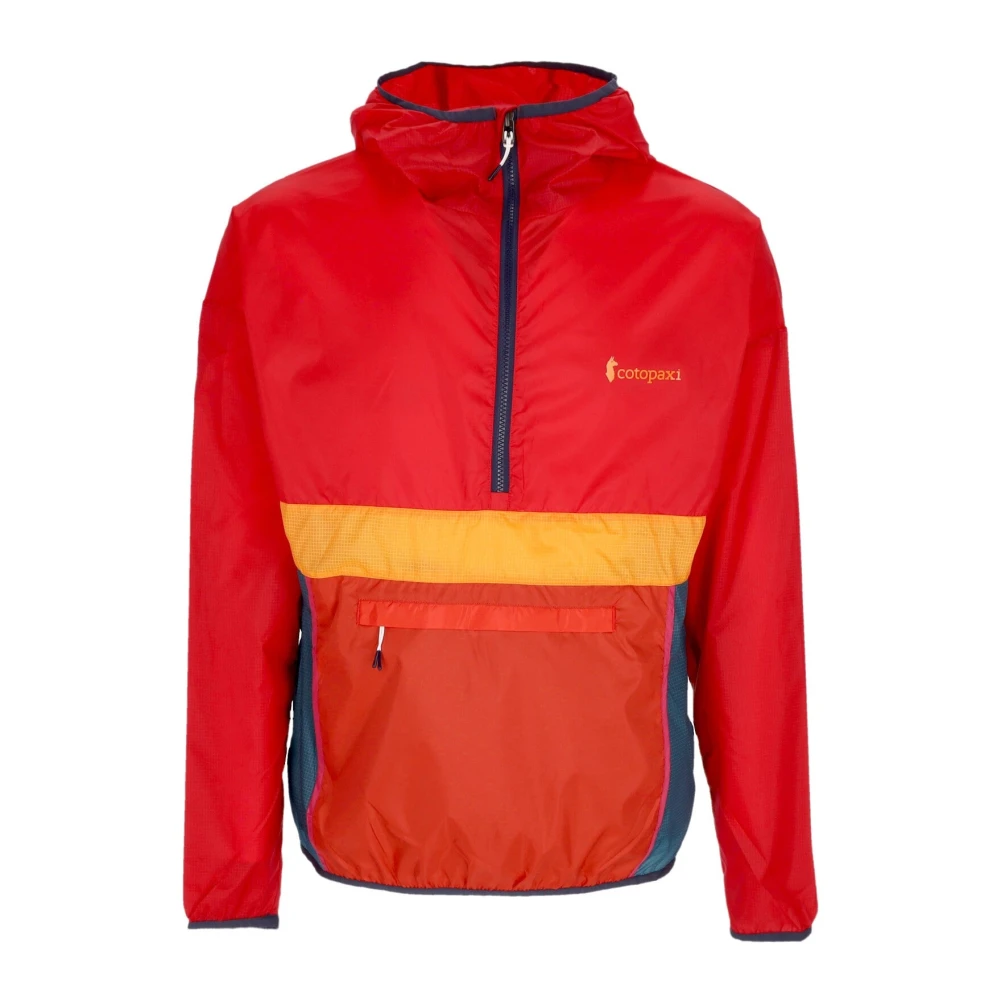 Cotopaxi Half-zip Windbreaker met capuchon Red Heren