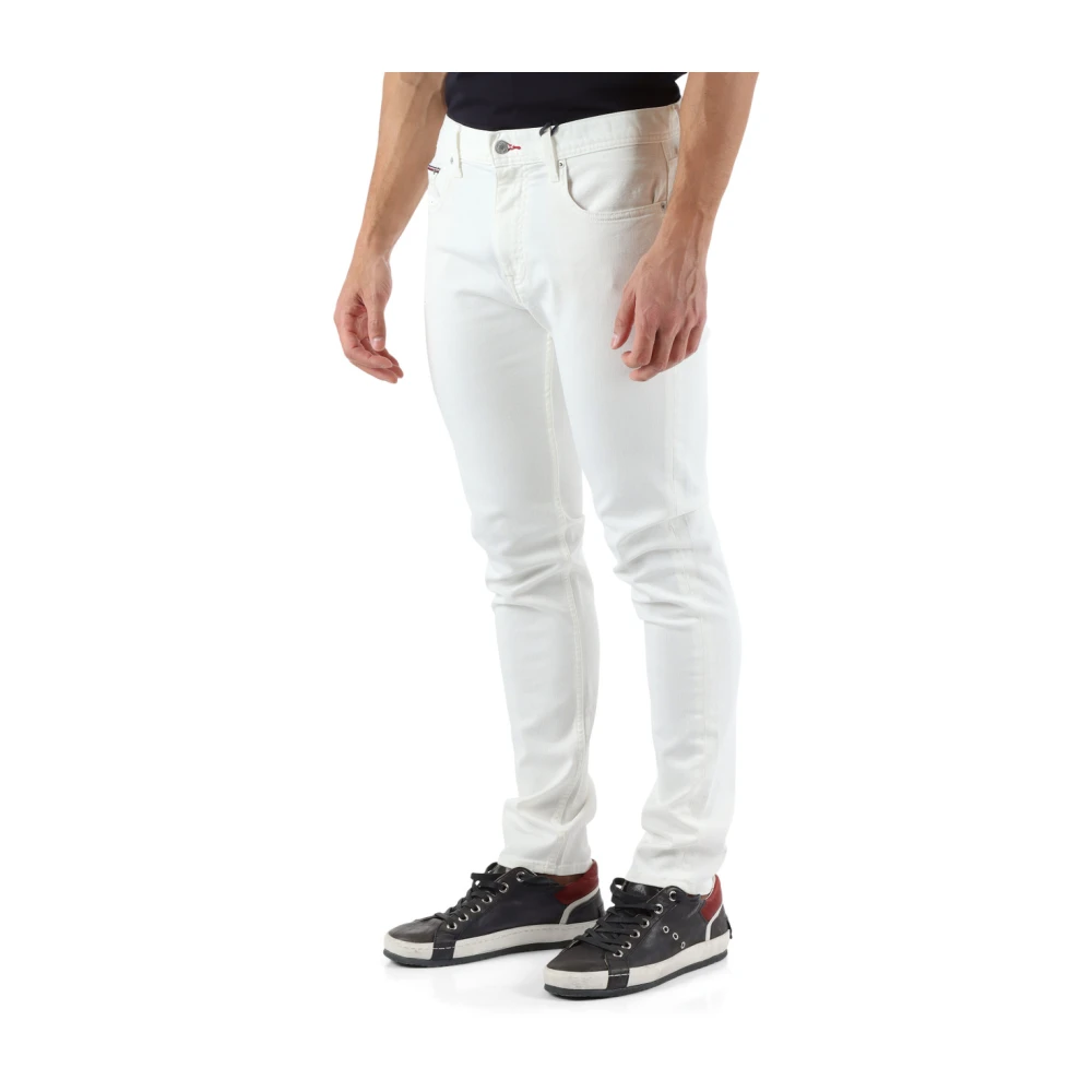 Tommy Hilfiger Slim Taper Fit Jeans White Heren