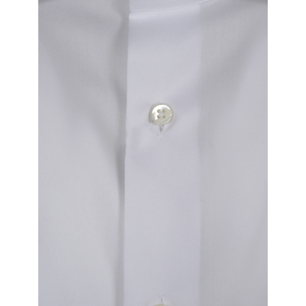 Canali Witte Overhemden voor Mannen White Heren