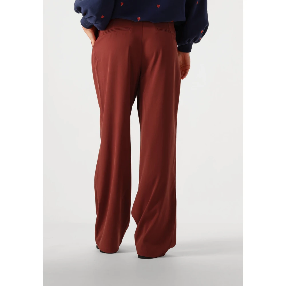 Ydence Elegante Roestkleurige Broek Phoebe Brown Dames