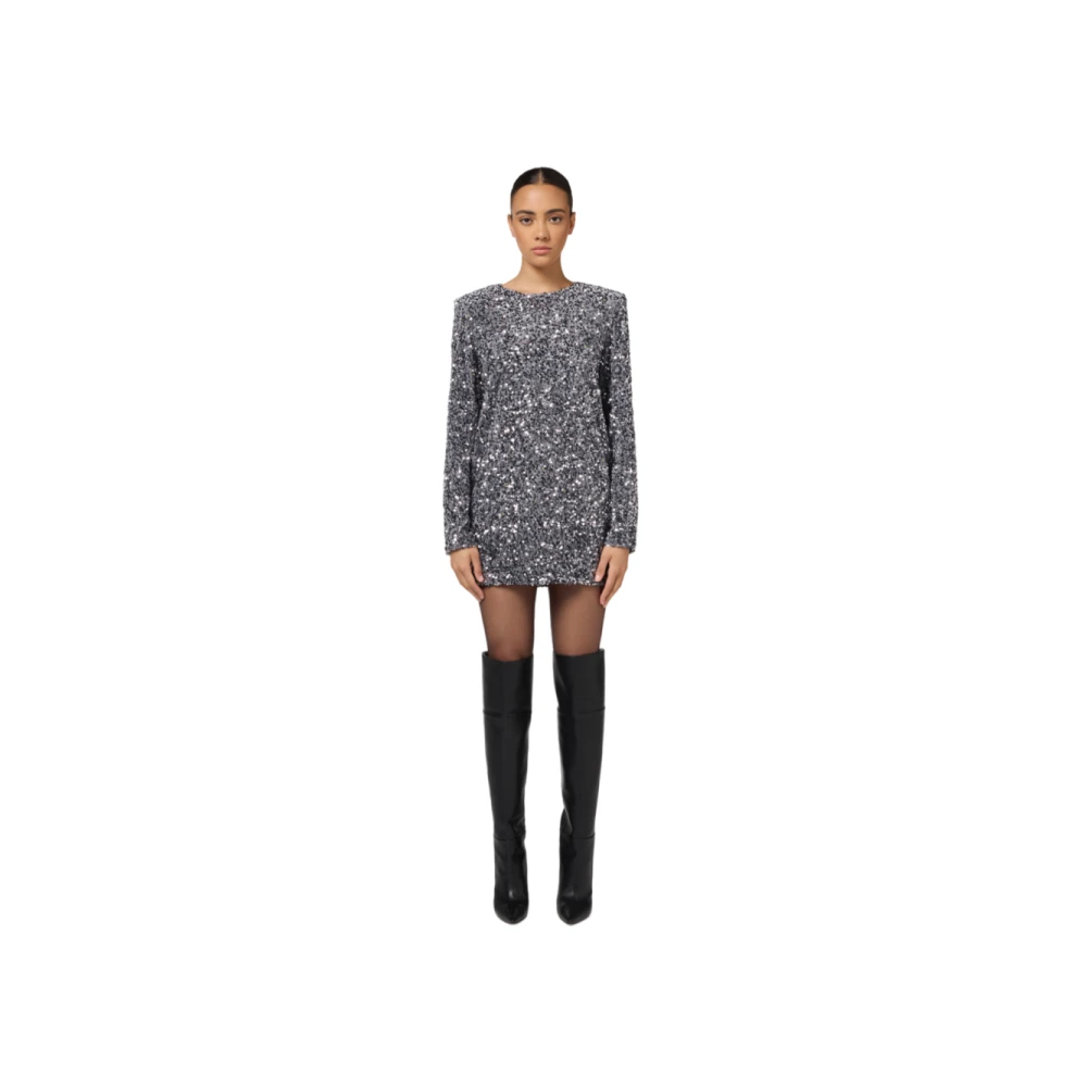 Elisabetta Franchi Stijlvolle Jurken Collectie Gray Dames