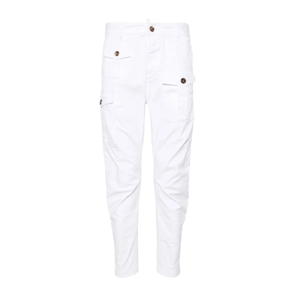 Dsquared2 Slim-fit Trousers White Heren