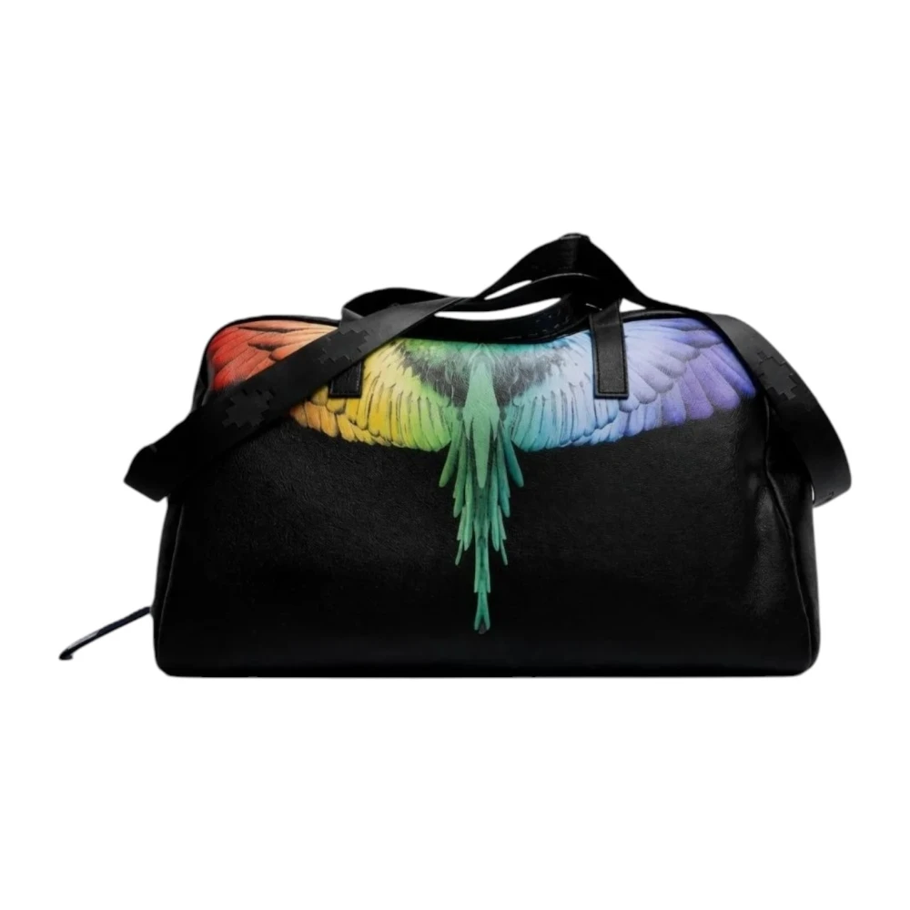 Marcelo Burlon Men's Black Comas260329 Duffel Bag - Weekend Bags - One Size - Bags