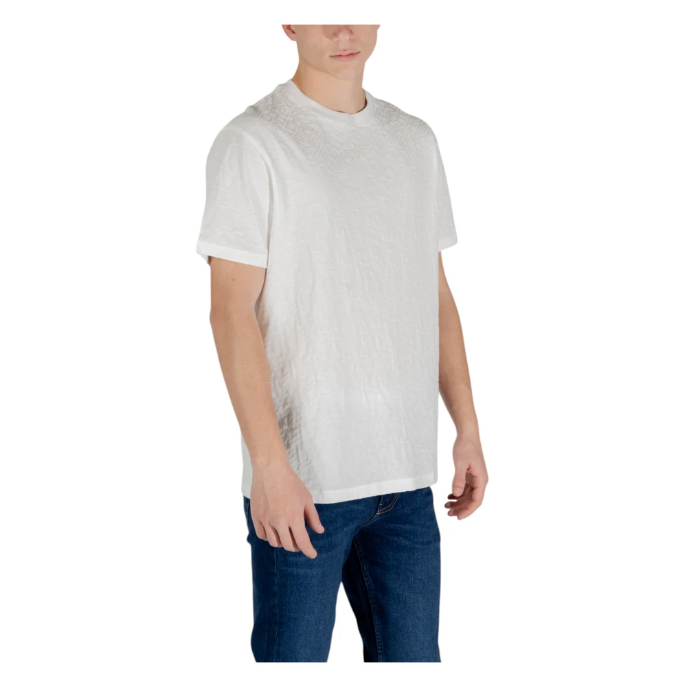 Armani Exchange Short Sleeve Cotton T-Shirt White Heren