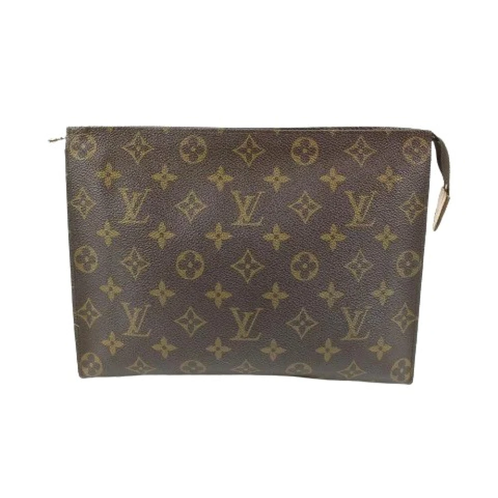 Louis Vuitton Vintage Canvas LV Väskor, Begagnade, Tillverkade i Frankrike Brown, Dam