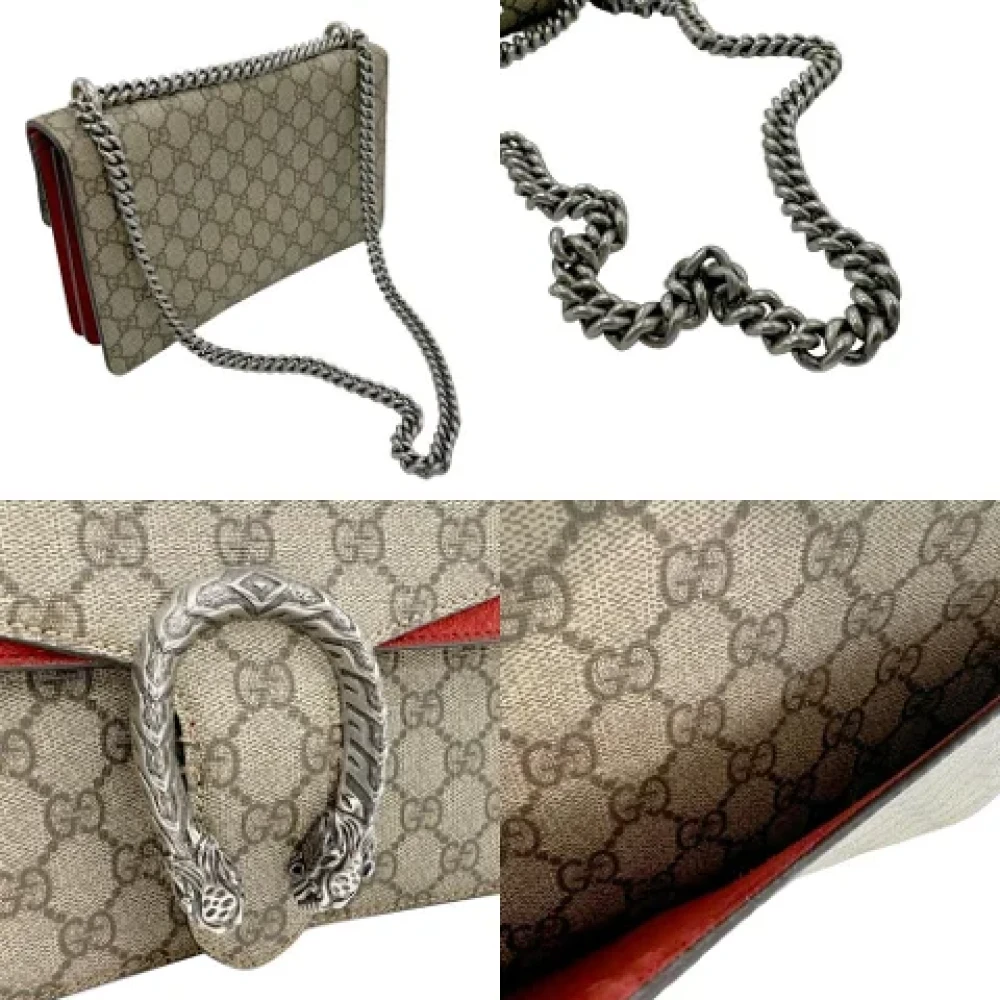 Gucci Vintage Pre-owned Fabric gucci-bags Brown Dames