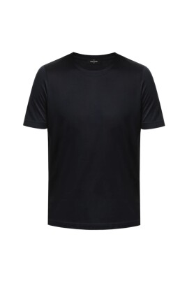 silk-dark-blue-crew-neck-t-shirt