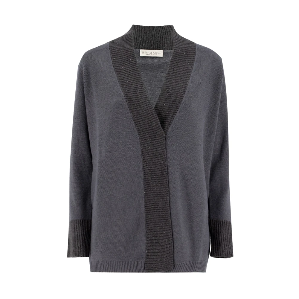 Le Tricot Perugia Cardigan Gray Dames