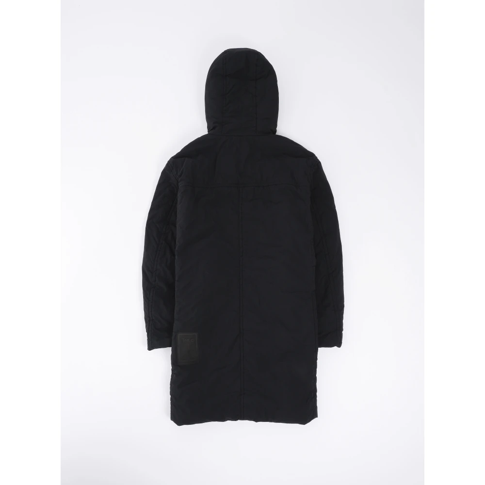 Ten C Zwarte Parka Mid Layer Jas Black Heren