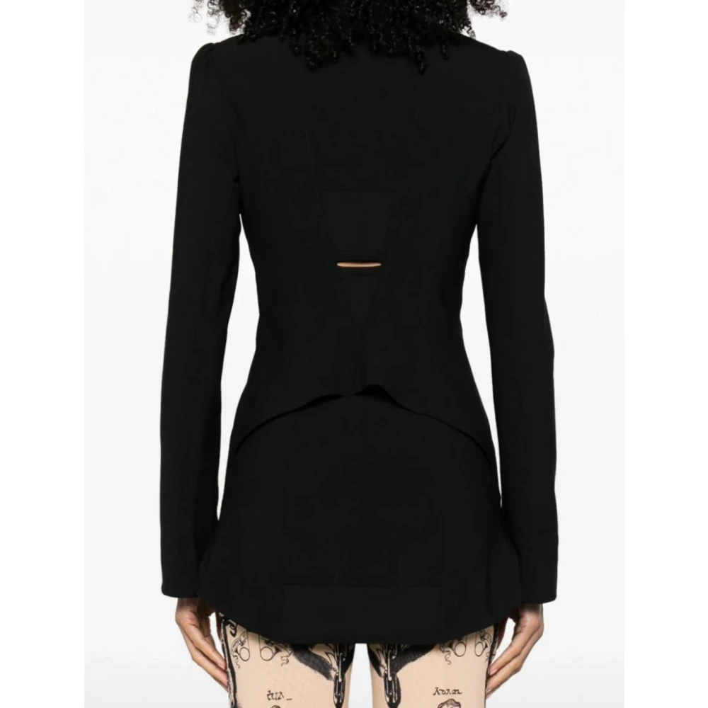 Jean Paul Gaultier Zwart geborduurd pakjasje Black Dames