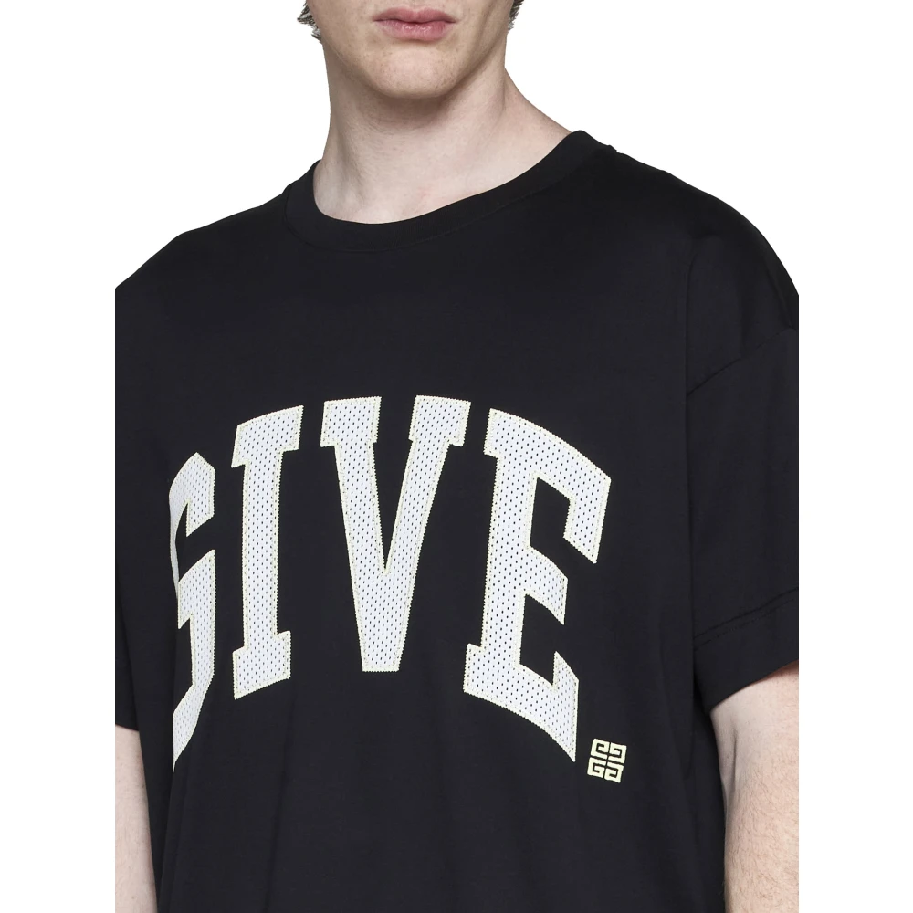 Givenchy College Boxy Fit T-Shirt Black Heren