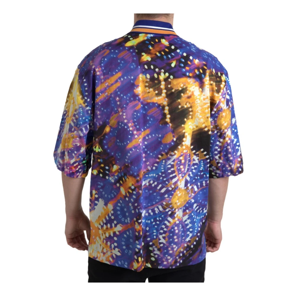 Dolce & Gabbana Multicolor Luminaire Print Polo Shirt Multicolor Heren