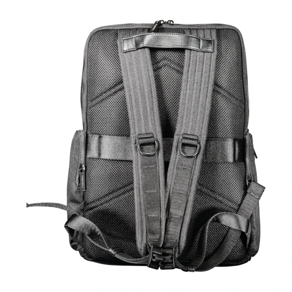 Calvin Klein Zwarte heren rugzak met laptopvak Black Heren