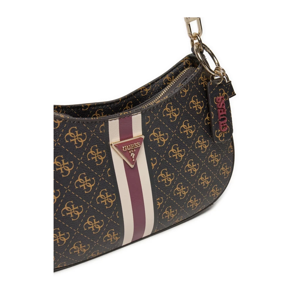 Guess Bruine PU leren schoudertas Brown Dames