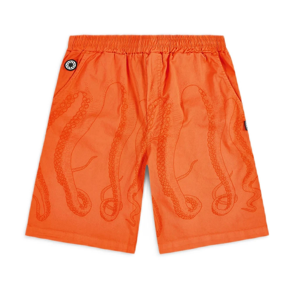 Octopus Mannelijk Oranje Korte Broeken Heren, Xs, Katoen, Shorts