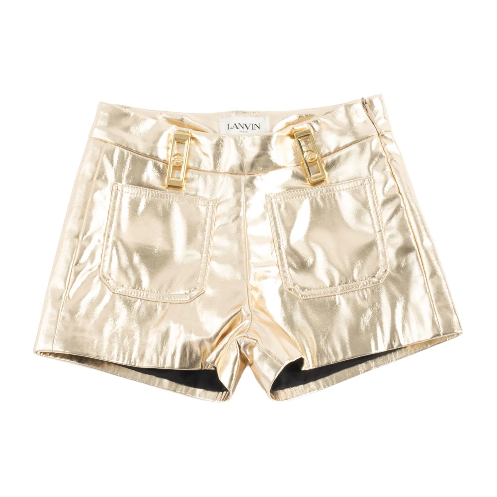 Lanvin Yellow Shorts, Female, 14 Y, Solid Shorts