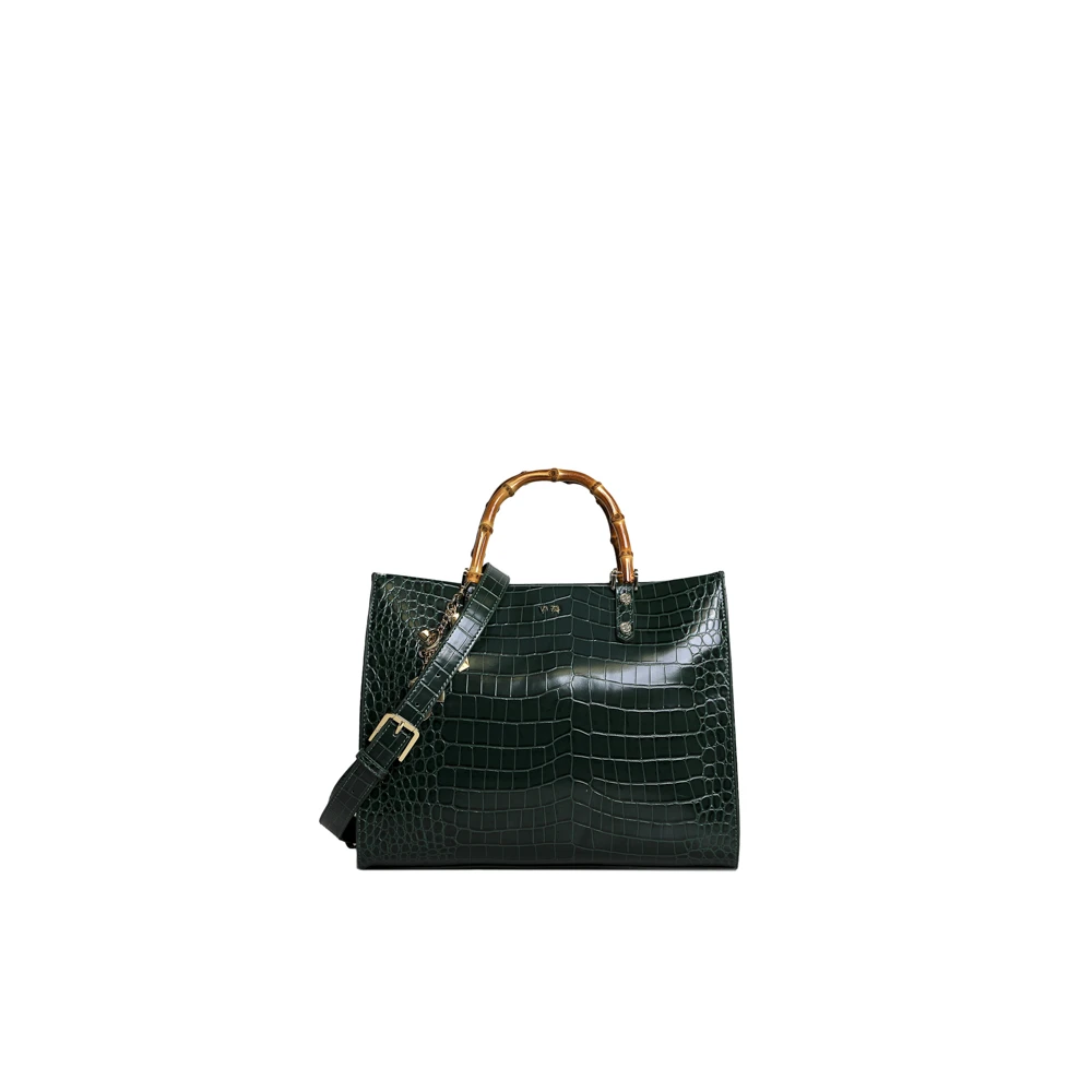 V73 Groene Bamboe Handtas Green Dames