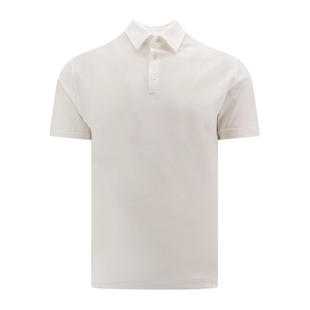 Zanone Organisch Katoenen Polo Shirt White Heren