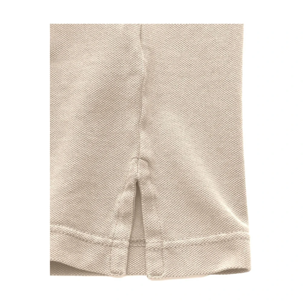 Fedeli Beige Polo Shirt met korte mouwen Beige Heren