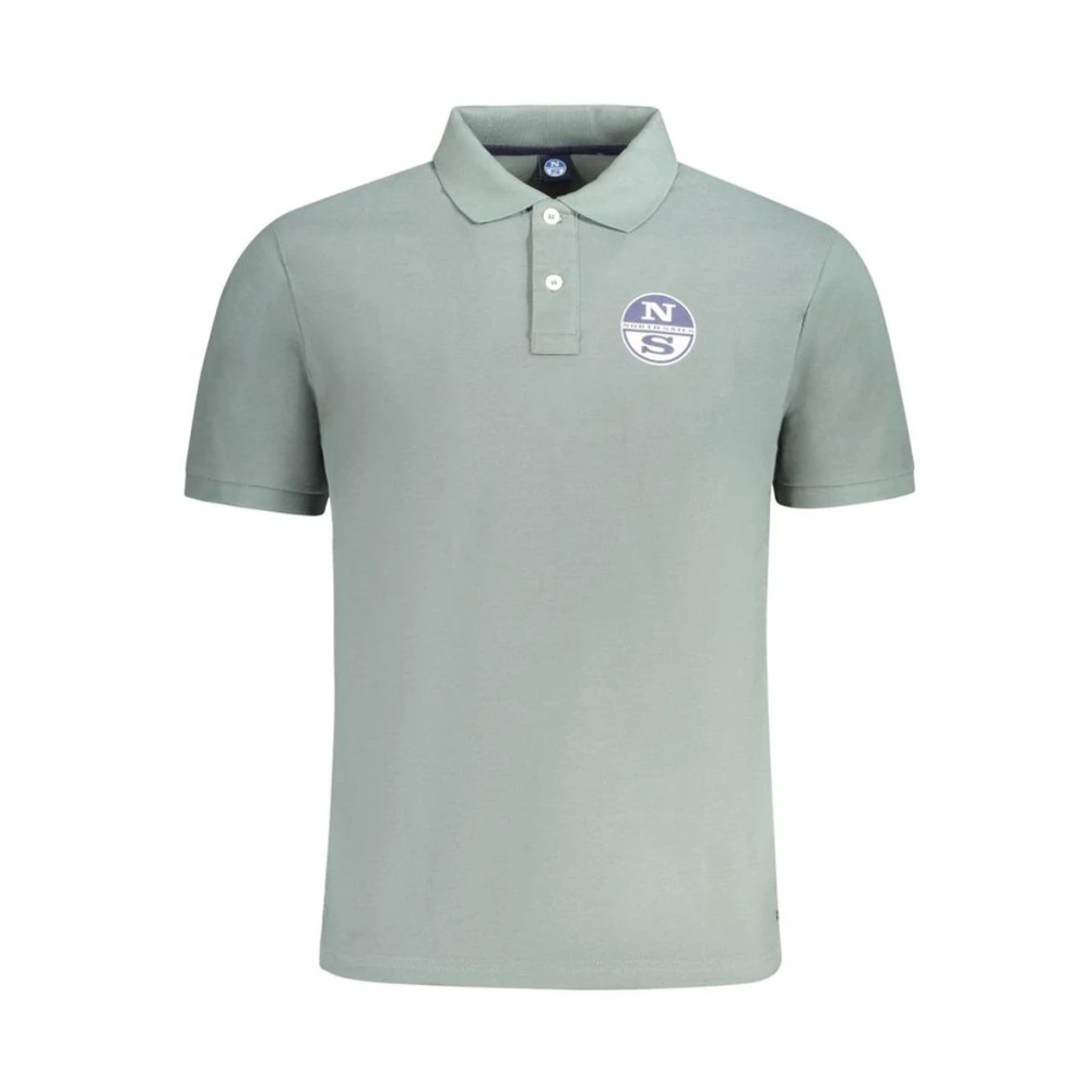 North Sails , Polo Shirts, Male, Green, S, Classic Fit Polo Shirt