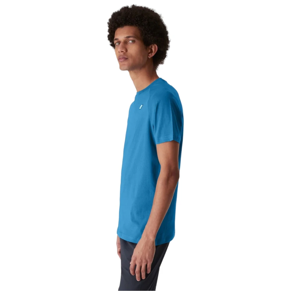 K-way Korte Mouw T-shirt Blue Heren