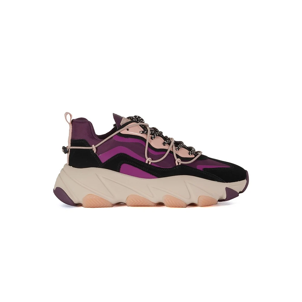 Ash Zwarte Prune Oversize Zool Sneakers Purple Dames