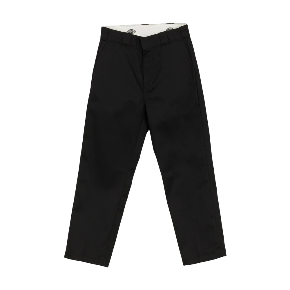 Dickies Men's Black Chinos, W30, 874 Cropped Trousers