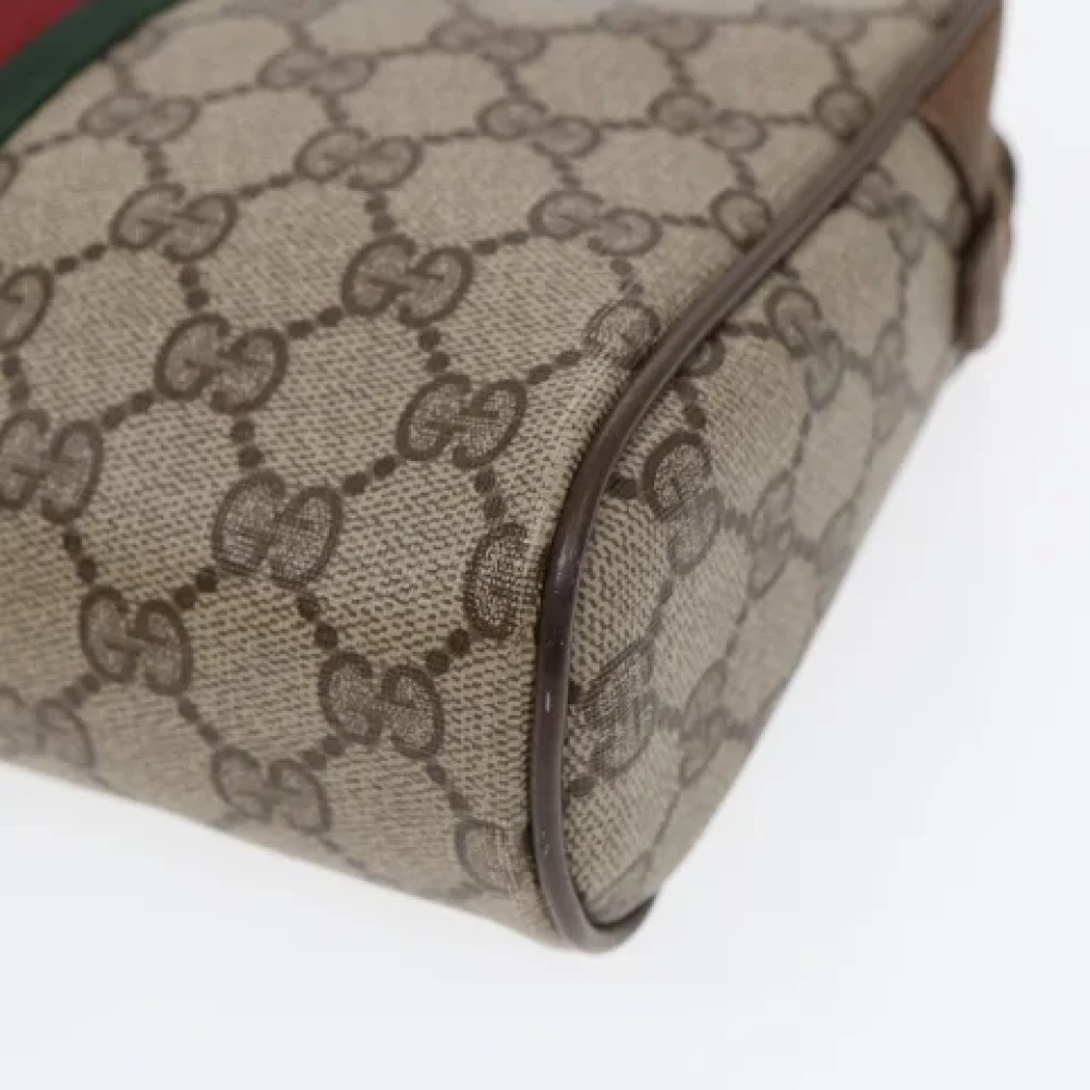 Gucci Vintage Pre-owned Canvas clutches Beige Dames