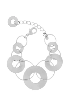 Chunky Silver Armband Statement Piece
