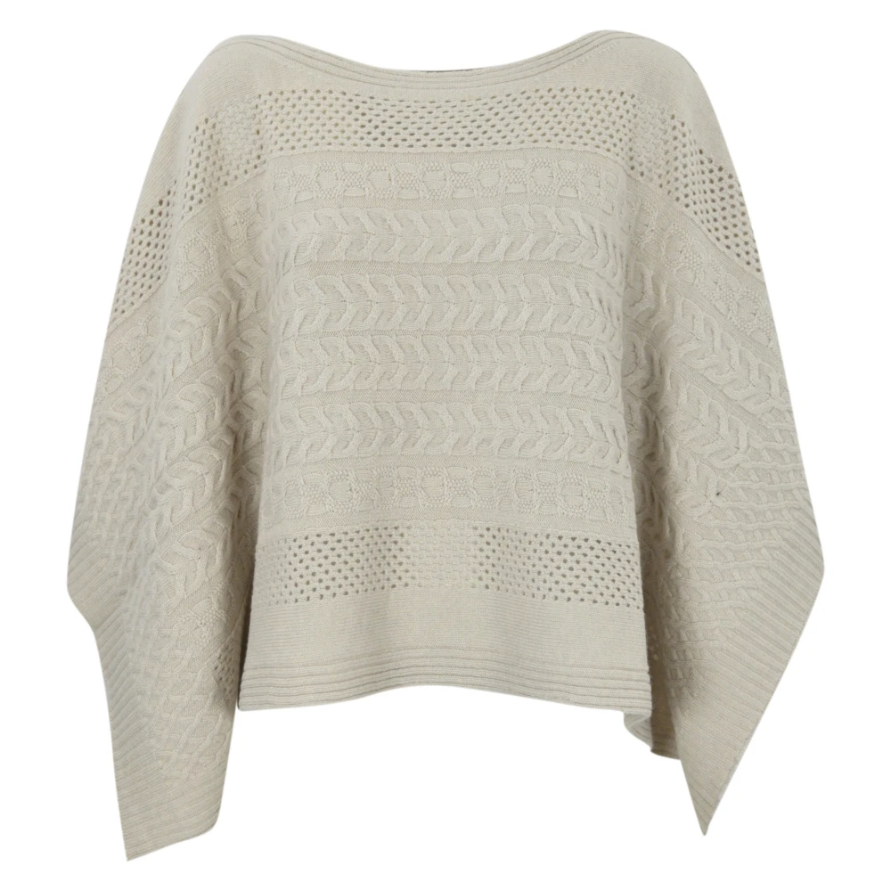D.Exterior Wolmix boothals trui Brown Dames
