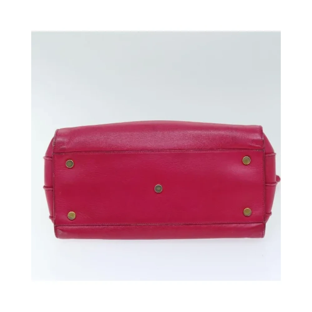 Saint Laurent Vintage Pre-owned Leather handbags Pink Dames