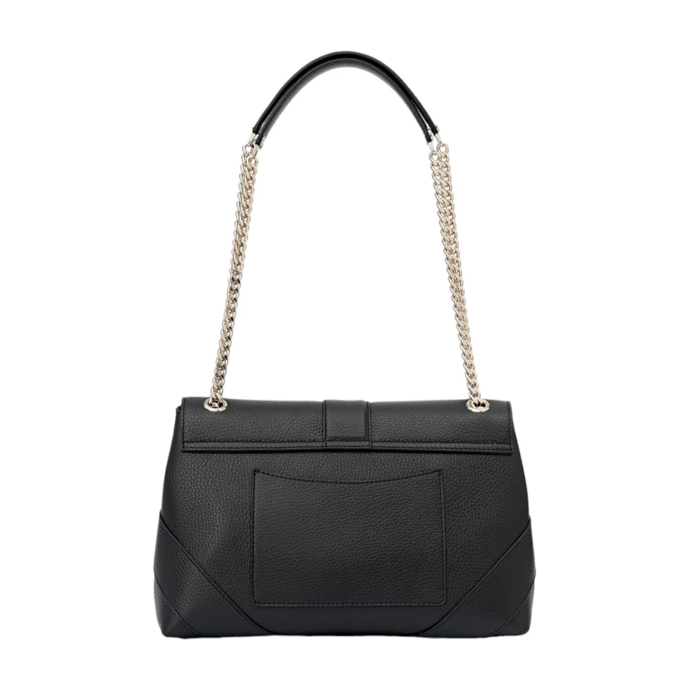 Orciani Zwarte Leren Dames Schoudertas Black Dames