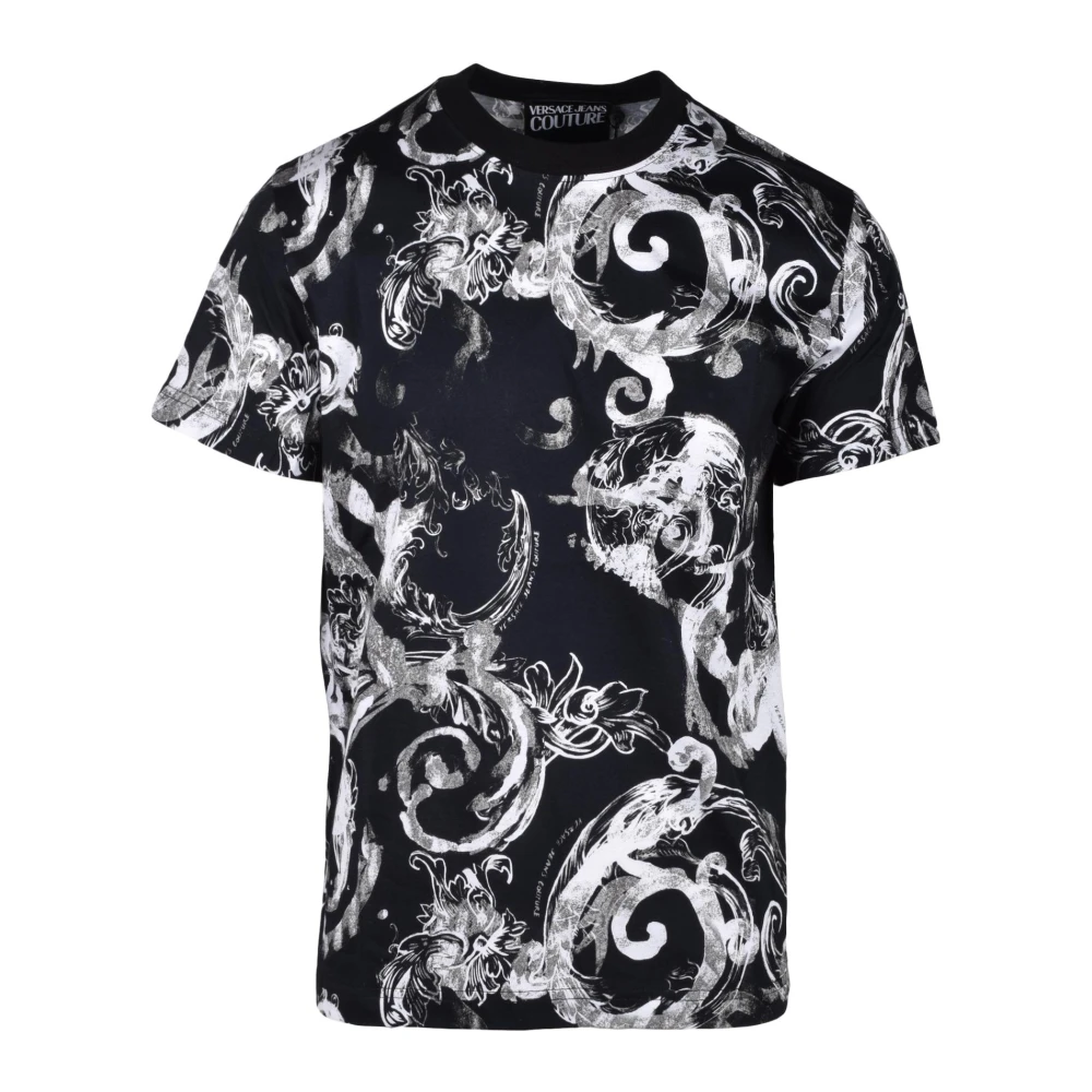 Versace Jeans Couture Stijlvolle katoenen T-shirt Black Heren