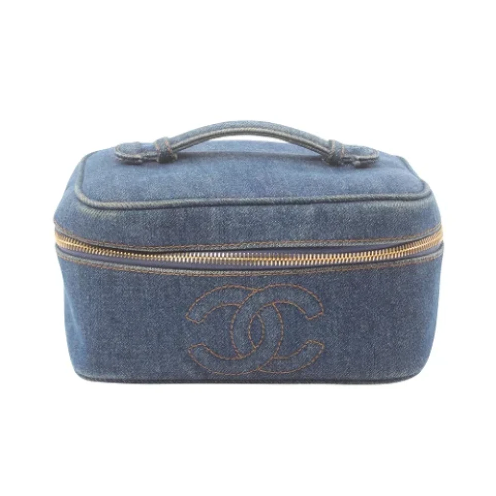 Chanel Vintage Pre-owned Denim chanel-bags Blue Dames