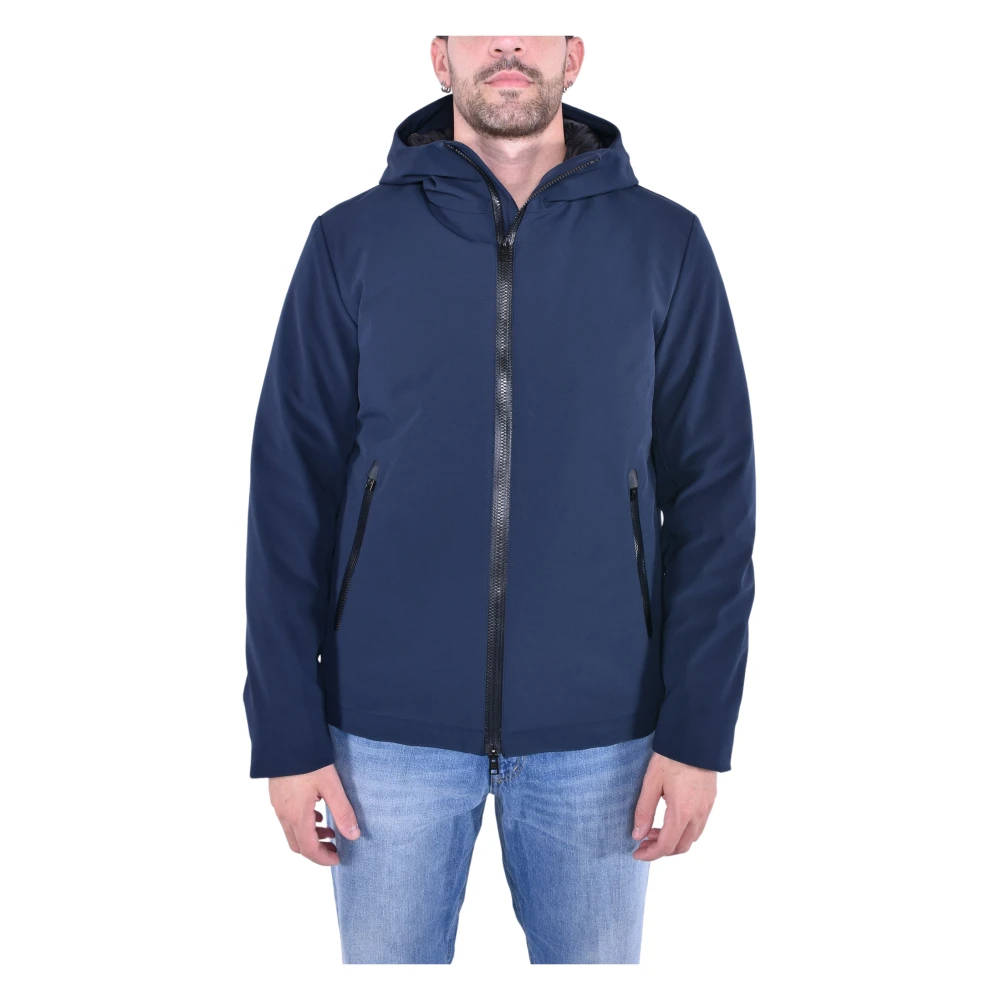 Woolrich Men's Blue Light Jackets, M, Tech Softshell Pacific Jacket For