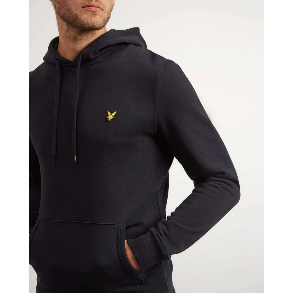Lyle & Scott Zwarte Pullover Hoodie Black Heren