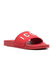 Sandały Slip-On z Wytłoczonym Logo
