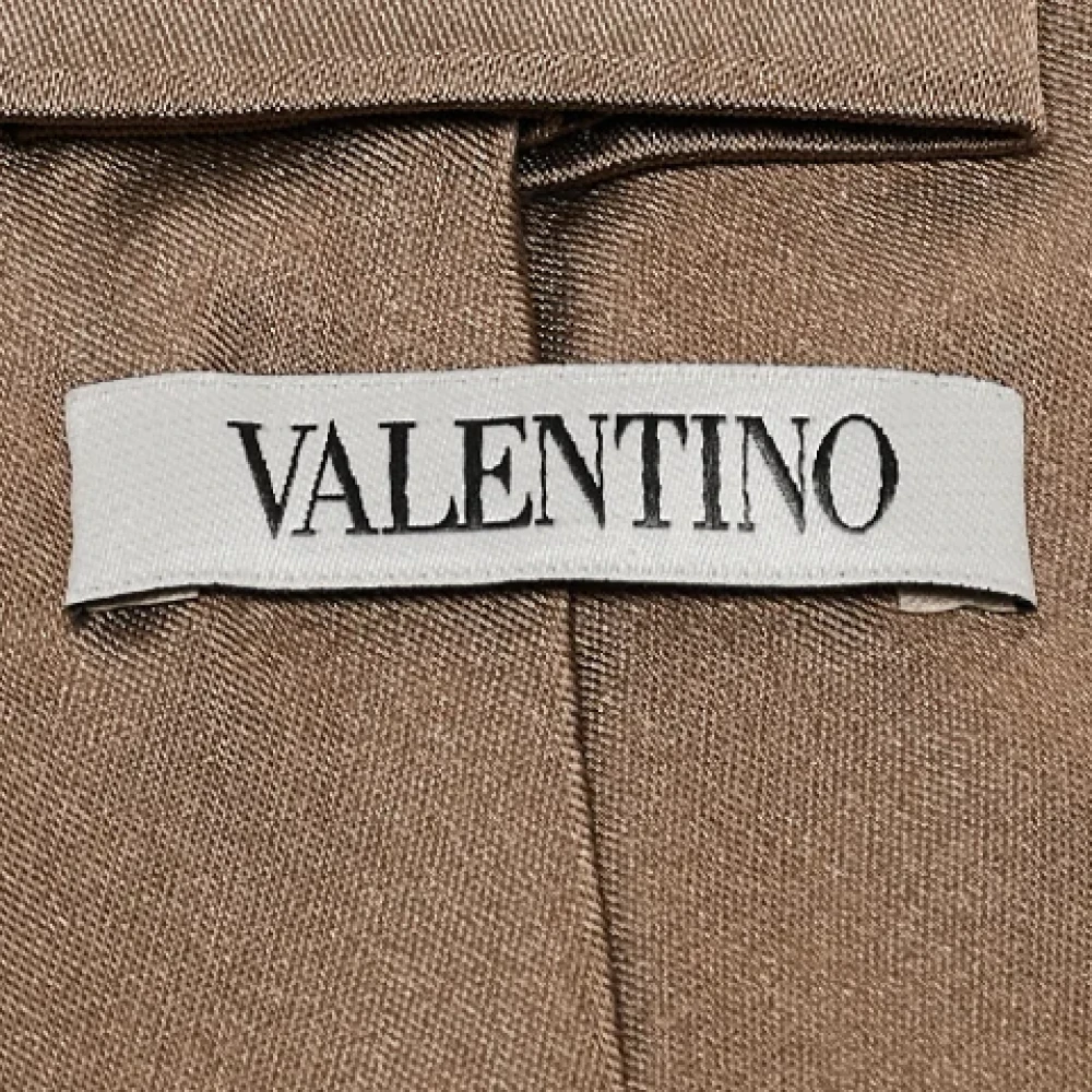 Valentino Vintage Pre-owned Silk home-office Brown Heren