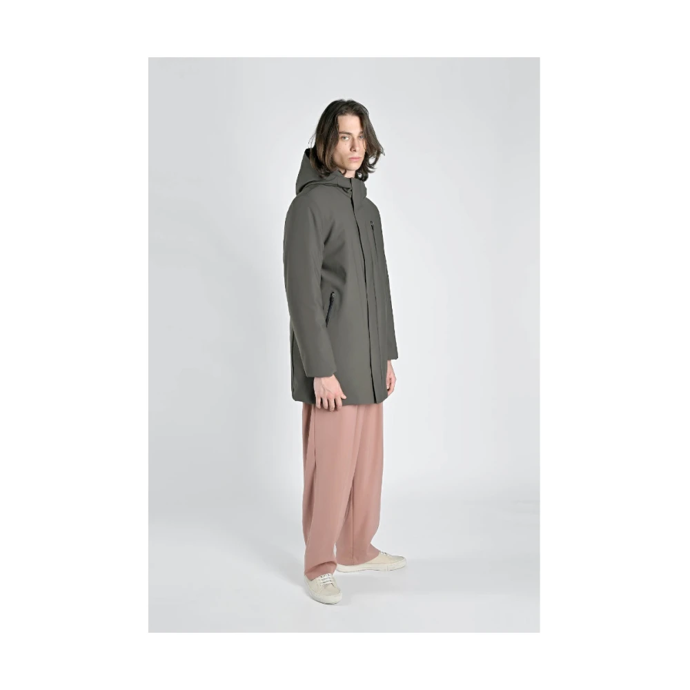 Canadian Classics Groene Technische Nylonjas met Capuchon Green Heren