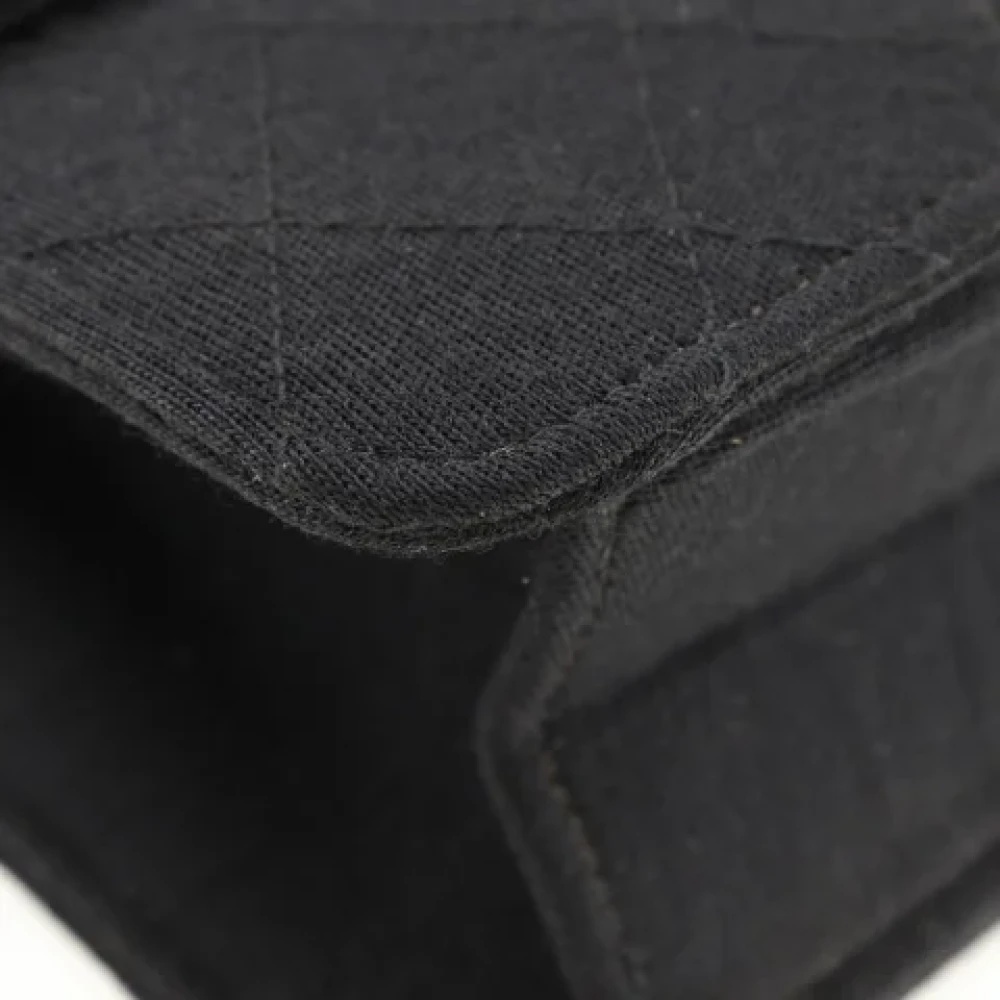 Chanel Vintage Pre-owned Cotton chanel-bags Black Dames