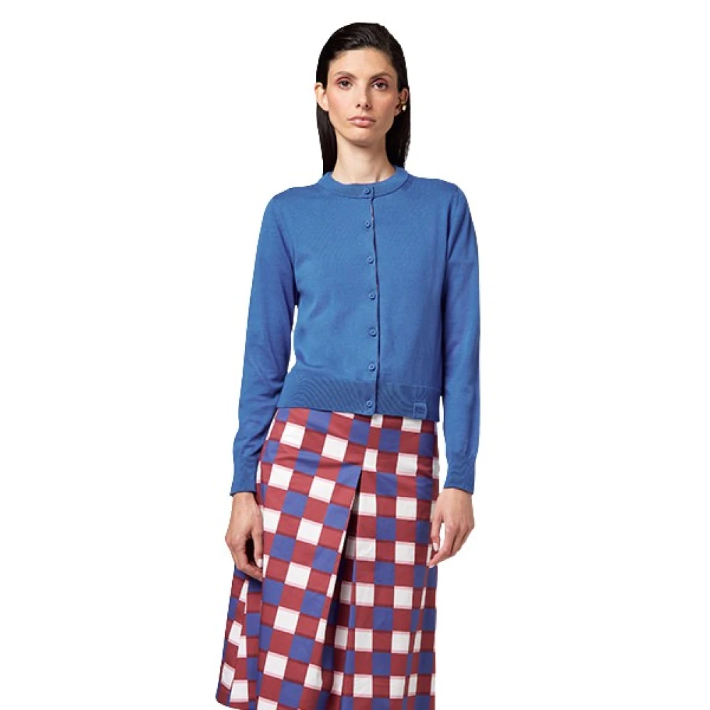 Alpha Studio Women's Blue Rebecca Cardigan - Cardigans - Xl - Knitwear