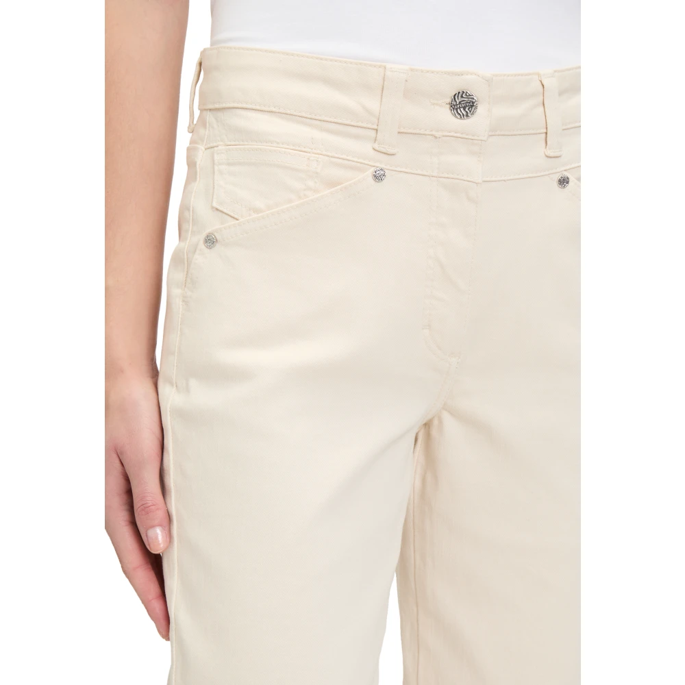 Betty Barclay Casual Slim-Fit Broek met Zakken Beige Dames