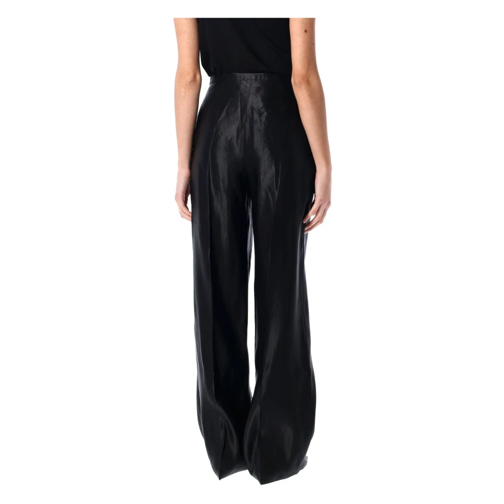 Loulou Studio Zijden broek voor vrouwen Black Dames